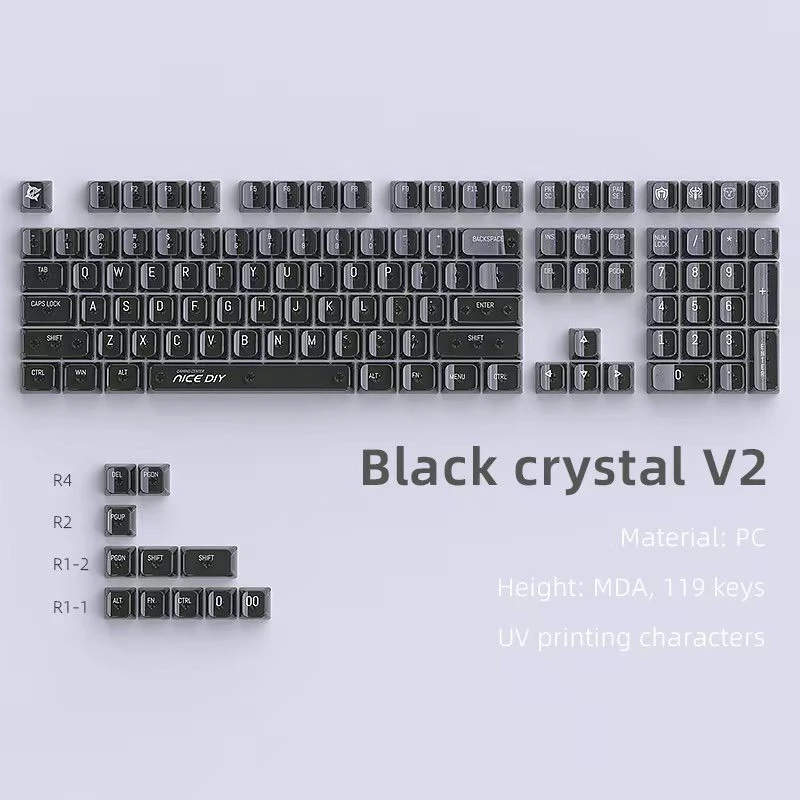 Keycap Trong suốt xuyên led Clear V2 - MDA