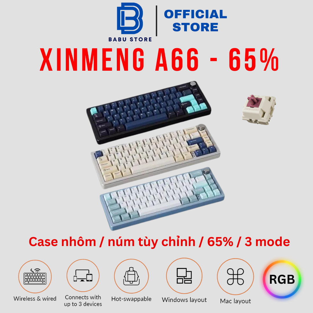 Bàn phím cơ Xinmeng A66