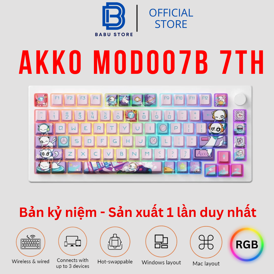 Bàn Phím Cơ Akko MOD007B PC 7th Anniversary