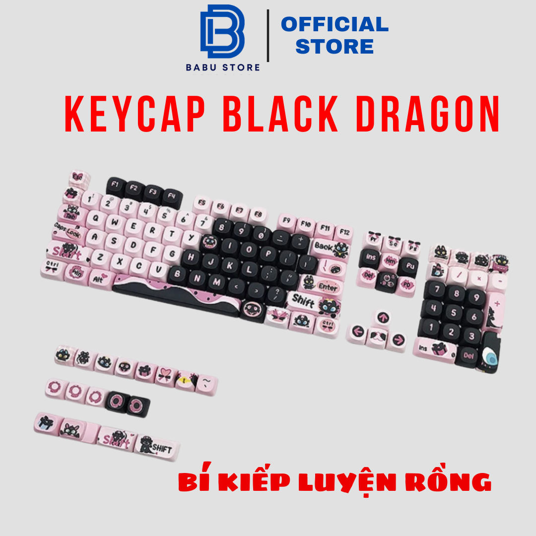 Keycap Little Black Dragon / Bí Kiếp Luyện Rồng