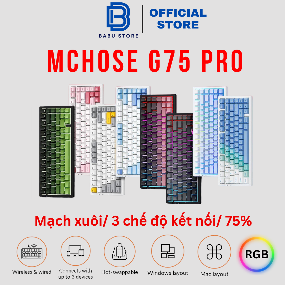 Bàn phím cơ Mchose G75 Pro