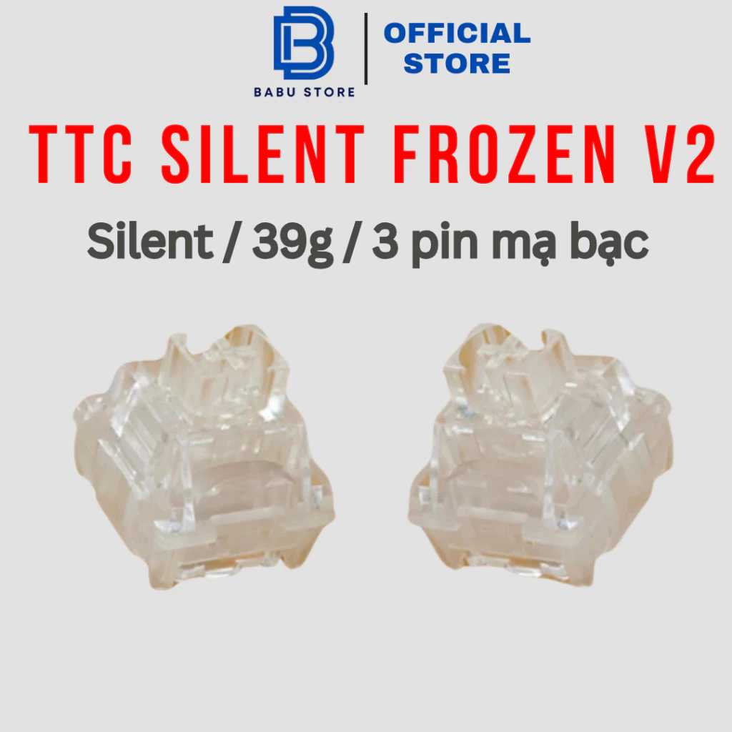 Switch TTC Frozen v2 Silent Cao Cấp mạ bạc