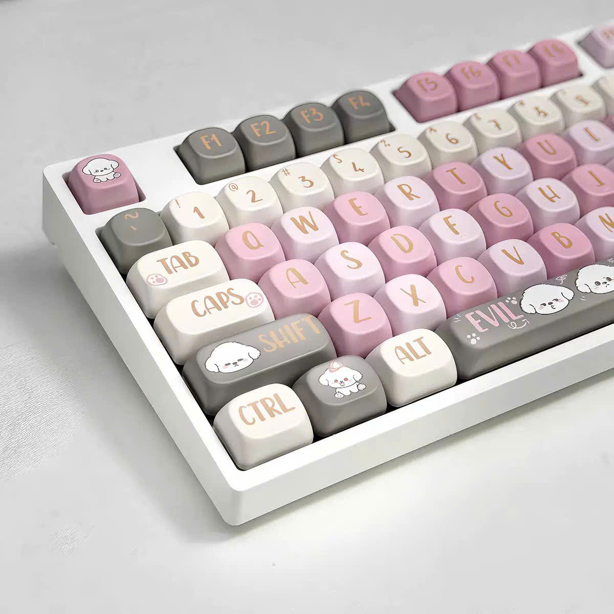 KEYCAP MOA Fleece Cừu Cute chất lượng cao pbt Dyesub - keycap bàn phím cơ
