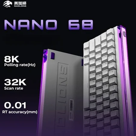 Bàn Phím HE FGG MADLIONS NANO68 Rapid Trigger | 8000 Hz