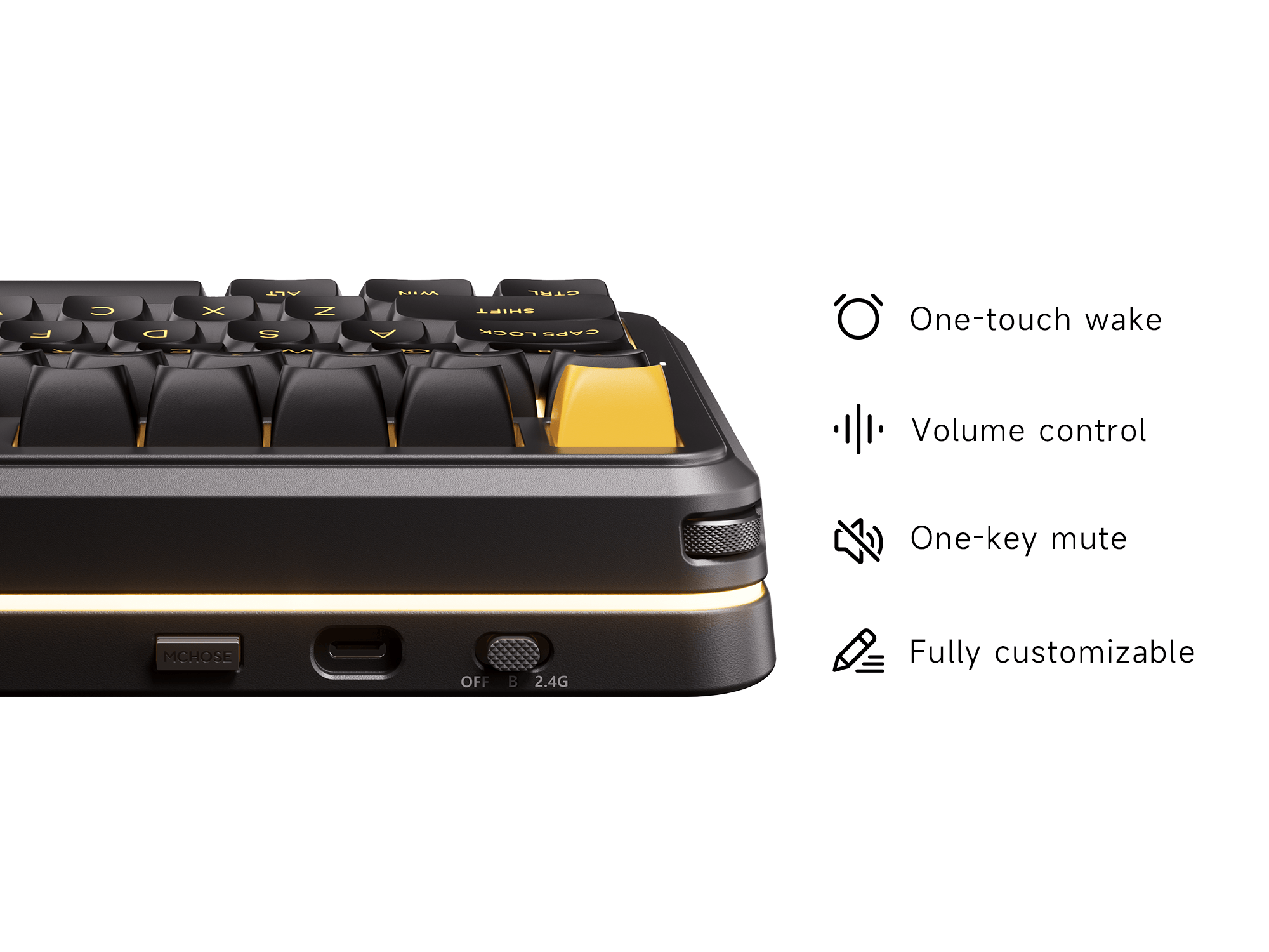 Bàn Phím Cơ Mchose K99 V3 núm xoay âm lượng mới